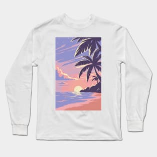 Sunset at the beach Long Sleeve T-Shirt